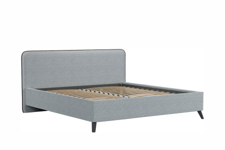 Миа 180 Кровать двойная НР (Bravo grey (серый), Лайт 10) (комплект с подъемным механизмом)