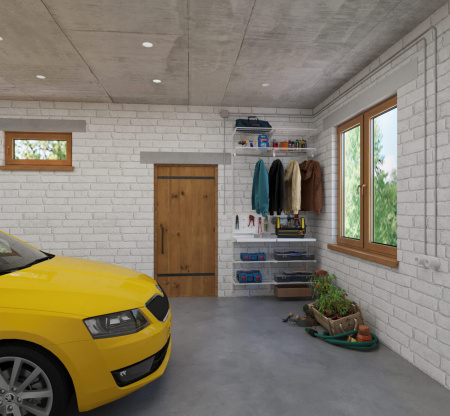 Маленькая система хранения в гараж