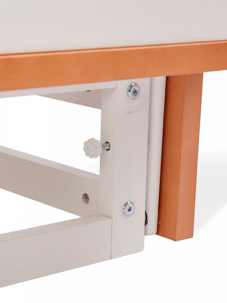 Кровать деревянная детская "Оливия" белая/бук (белая/бук)