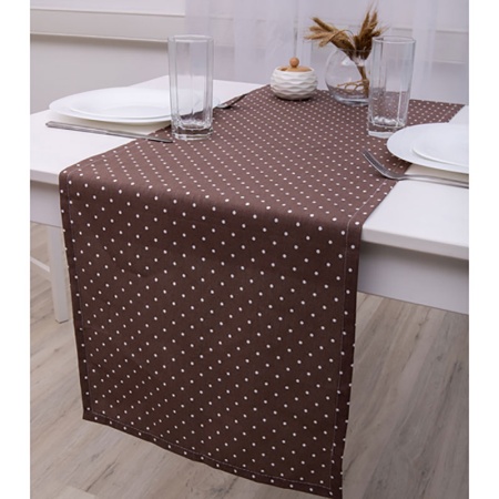 Дорожка декоративная  40х145  "Радушная хозяйка (Традиция)" (Горошек мокко)