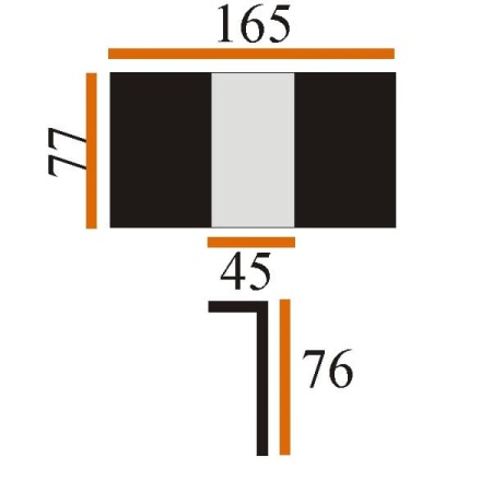 Cтол САППОРО 77*120/165 дуб нат/мат.чер ВС/506