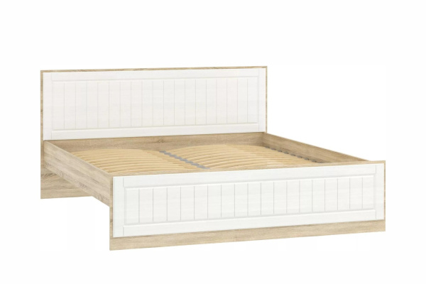 НМ 040.34-03 Х (1800) Кровать ( "Оливия", Белое дерево Дуб Сонома)