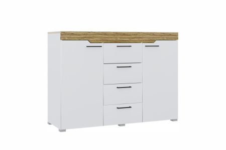 Комод "Милана" (белый/Сосна Гранд)