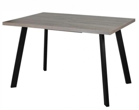 Стол BORG-120, раздвижной 120(160)*80, Серый сланец/Черный