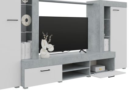 59ГДББ Гостиная "Дельта" ЛДСП (Бетон-белый)