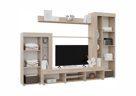 59ГДСБ Гостиная "Дельта" ЛДСП (сонома/белый)