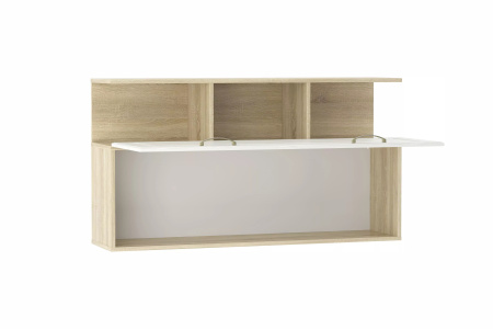 НМ 040.50 Х Полка навесная ("Оливия", Белое дерево, Дуб Сонома )