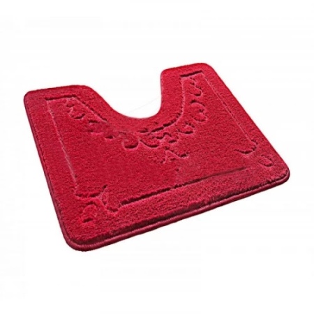 Коврик д/туалета SHAHINTEX ЭКО 60*50 бордовый 45