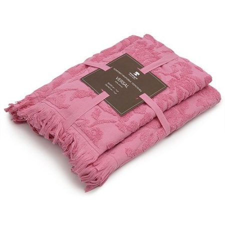 Набор махровых полотенец VERSAL2 шт. (50х90-1шт, 70х140 - 1шт), 100% хлопок, 450 гр/кв.м (Сирень