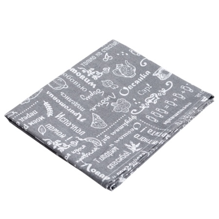 Полотенце кухонное "Правила кухни" 50*60 см  рогожка хлопок 100%