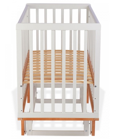Кровать деревянная детская "Оливия" белая/бук (белая/бук)