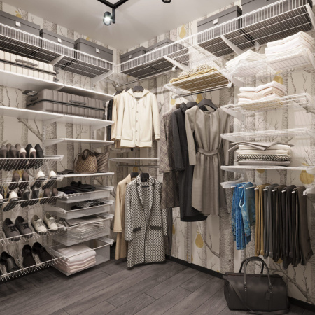 Система хранения для просторной гардеробной