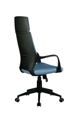 Кресло для руководителя (Black) RCH 8989 Синяя ткань 680х590х280