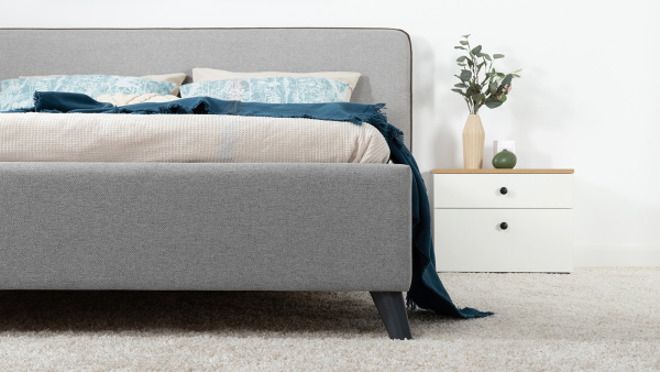 Миа 180 Кровать двойная НР (Bravo grey (серый), Лайт 10) (комплект с подъемным механизмом)