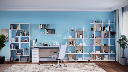 Компьютерный стол КСТ-105 Дуб сонома/белый 1350х600х750