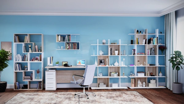 Компьютерный стол КСТ-105 Дуб сонома/белый 1350х600х750