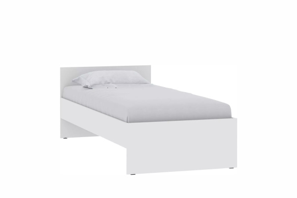 НМ 011.53-01 Кровать ( "Симпл", Белый Фасадный)