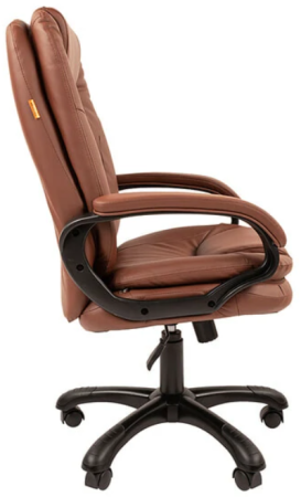 Офисное кресло Chairman 668 Россия экопремиум коричневый (новый)