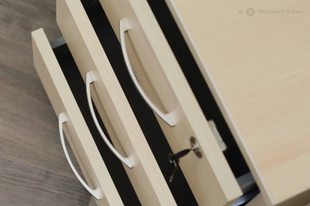 Riva Тумба подкатная 3 ящ. (фолдинг в комплекте) А.ТМ-3F Клен 420x450x556