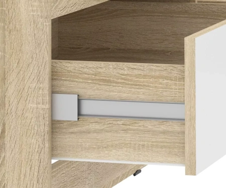 НМ 013.71-01 М Комод ("Фанк", Белый (КМ)/Дуб сонома, Дуб Сонома)