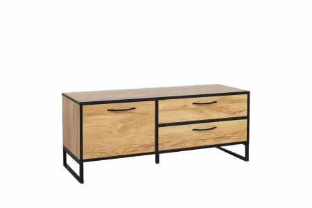 "ВИРТОН-1" Тумба ТВ закрытая (ФУР) (Дуб Крафт Золотой)