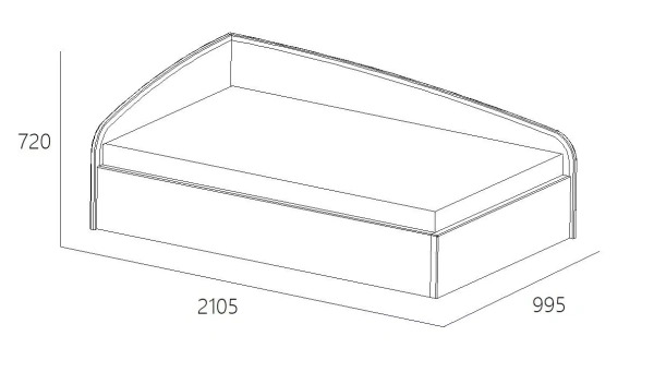 Тахта "Адель"  900  #1 (У Л Ь Т Р А минт)