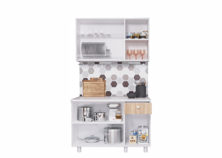 Кухня "POINT 120" (белый) (корпус белый + фасад белый)