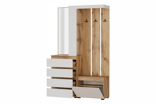 STERN комплект мебели для прихожей Дуб Вотан/Белый