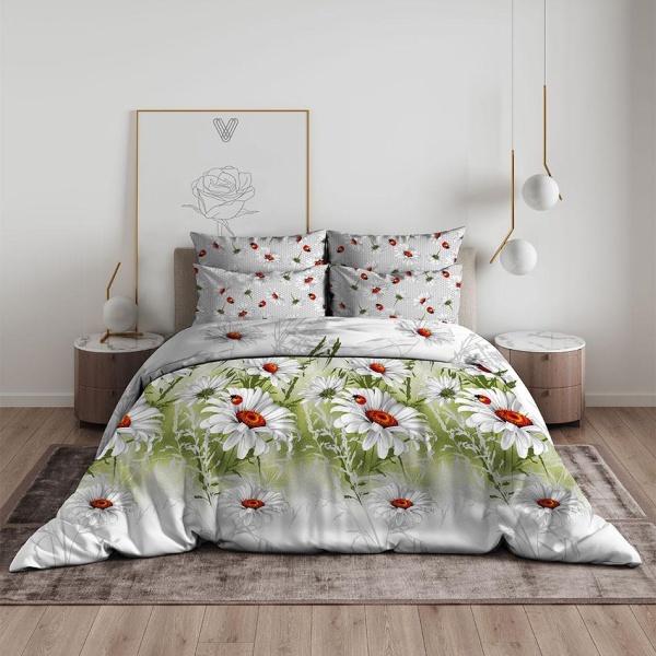 КПБ Василиса 2,0 203/220 бязь наб.70х70 РБ РД 3753/1 Божьи коровки