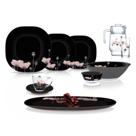 Набор столовый CARINA MINUET BLACK 44 пр V2710