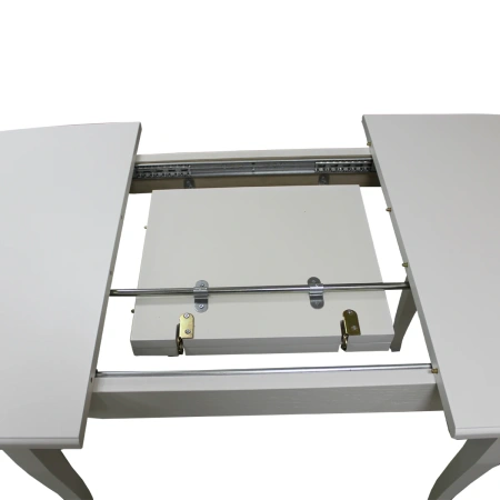 Cтол ЛИОН-БМ 80*120/165 гладкий бел/бел. ВС/460