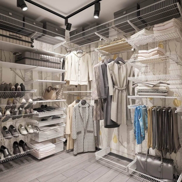 Система хранения для просторной гардеробной