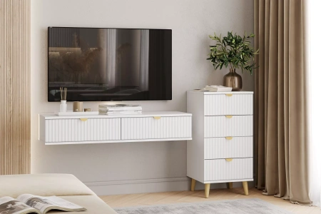 НМ 040.17 Комод ("Дакота", Меренга, Белый)