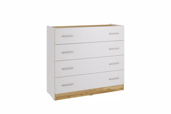 FRESCO комод КМ-100(N) Белый/Дуб Вотан