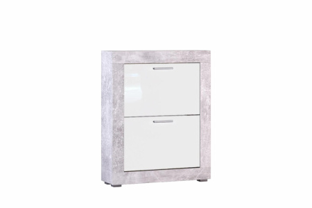 МОНТАНА тумба для обуви О-2 Atelier/Белый глянец 