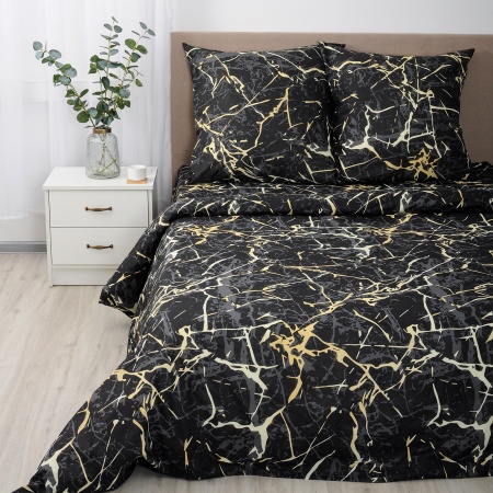 КПБ 1,5 спальный "Традиция".бязь 125г/м2 100% хлопок Мрамор