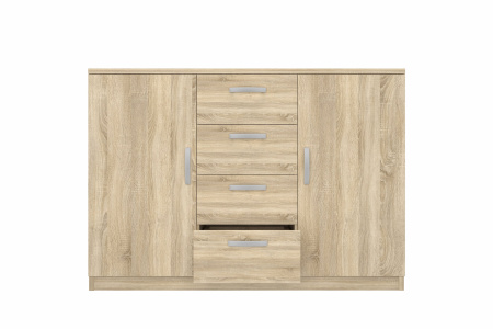 2.08 Комод 1208х860х447(дуб сонома, Дуб сонома, Лотос 128)