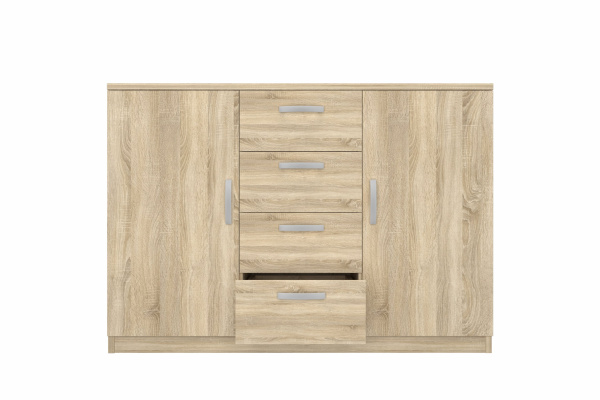 2.08 Комод 1208х860х447(дуб сонома, Дуб сонома, Лотос 128)