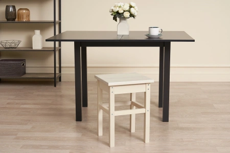 Табурет прямая нога массив(выбеленная береза, выбеленная береза)