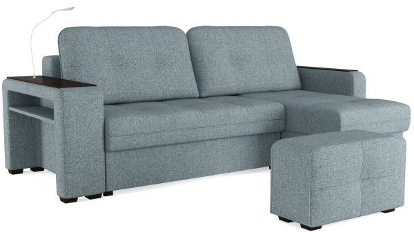 Диван-кровать угловой "SMART" Б3-1Пф-2Т-Б4 СК (Sherlock 975)