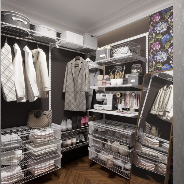 Уютная универсальная гардеробная