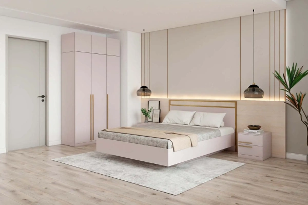 "НИКОЛЬ-32" тумба (ФУР) (КОМПЛЕКТ ИЗДЕЛИЯ) (Сатиновое золото)