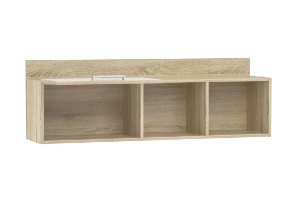 НМ 011.38-01 М1 Полка ("Фанк", Белый (КМ), Дуб Сонома)