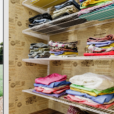 Гардеробная из полок 450