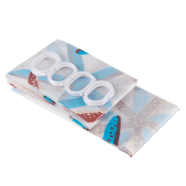 VETTA Шторка для ванной, винил, 177x180см, 150г, ''Мэринелла" 461-169