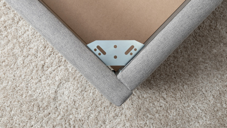 Миа 180 Кровать двойная НР (Bravo grey (серый), Лайт 10) (комплект с подъемным механизмом)