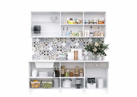 Кухня "POINT 200" (белый) (корпус белый + фасад белый)