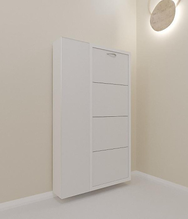 КОМПЛЕКТ ЛЮКС 4 ДУЭТ (Белый Шагрень/Стекло Белое)