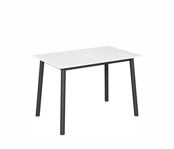 Стол Портофино-мини 65*95 (+32) №15R (царга Черный/лам.Белый цемент)