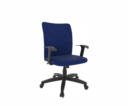 Офисное кресло Leo B РС900 black Ткань сетка синяя 650.00х270.00х850.00